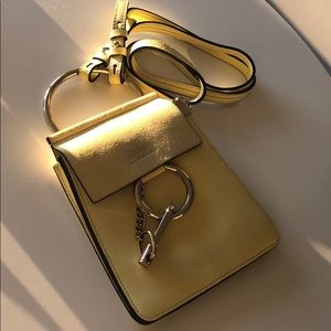 Chloé Mini Leather Faye Bracelet Bag